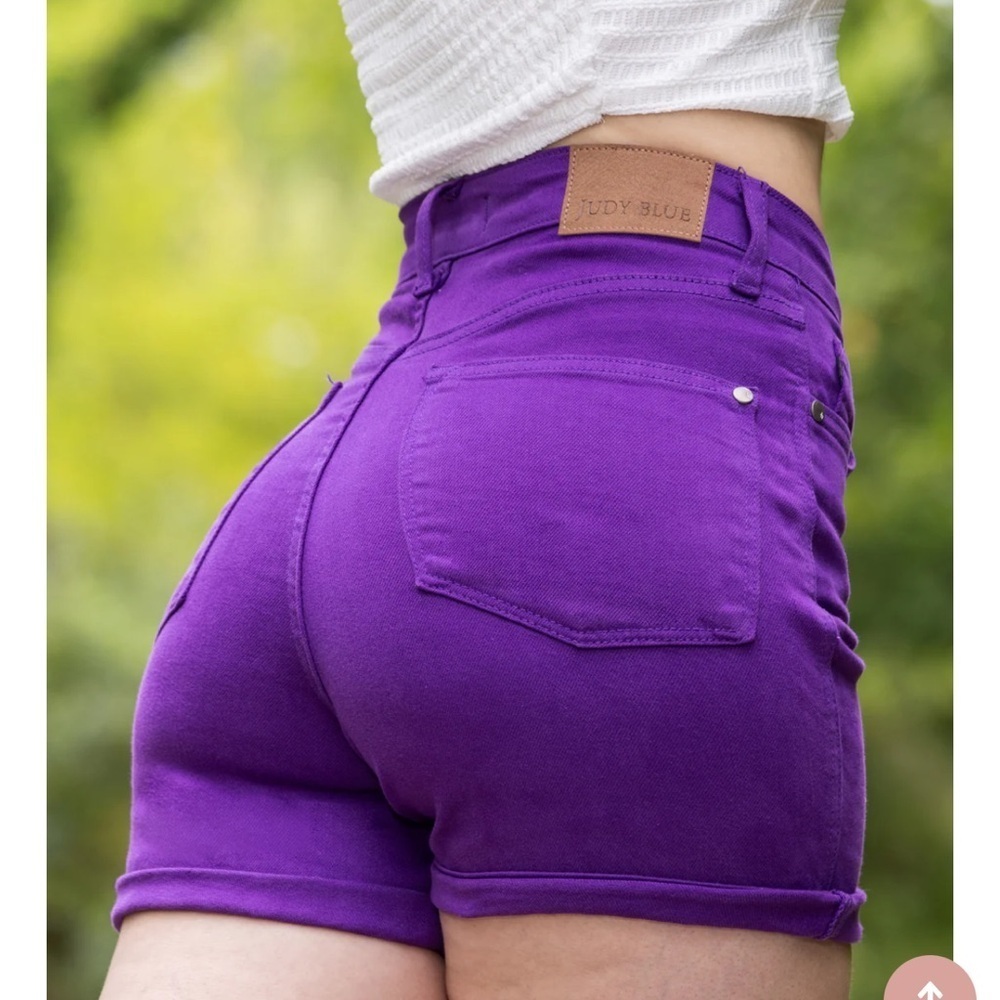 The Sydney from Judy Blue High-Rise Tummy Control Garment Dyed Denim Shorts SzXL - Picture 8 of 9